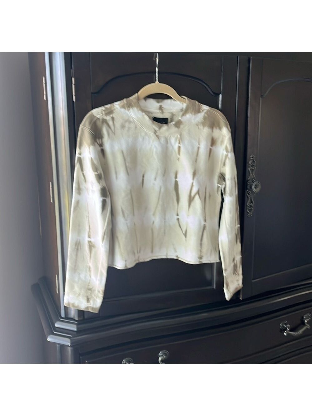 Joe’s tie dye khaki sweatshirt